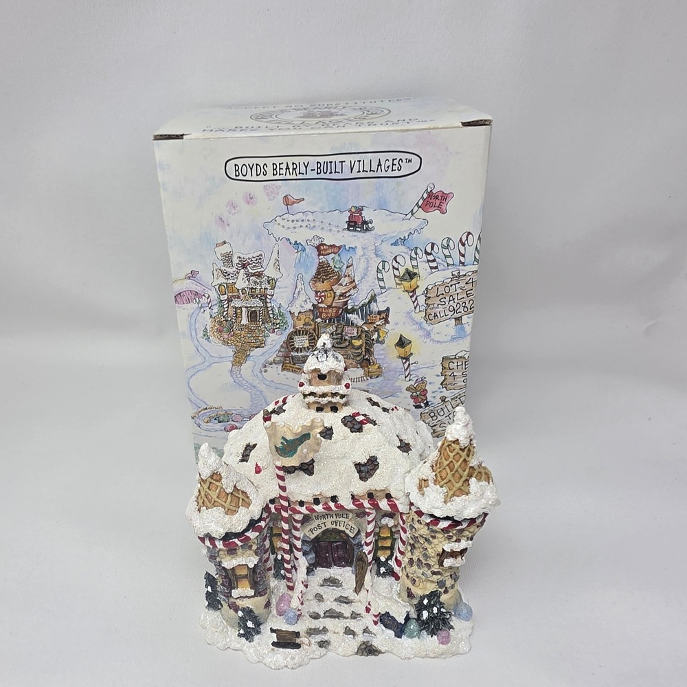 Boyds Bearly-Built Villages North Pole Post Office Kringles Village #19035